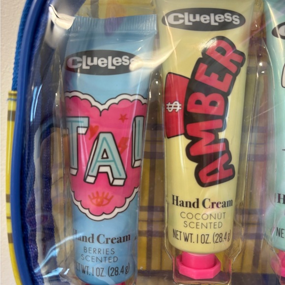NWT Clueless Clear Backpack with 4 Hand Creams - Picture 2 of 6